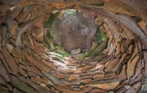 Dome intérieur d'une capitelle de Pech Majou