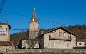 Eglise Ste Madeleine du hameau de Lôo (palmier et fils  tous azimuts!)