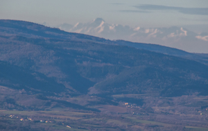 Vue  sur les Pyrénées (Pic du Midi de Bigorre)