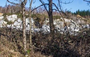 Carrière de granite en exploitation