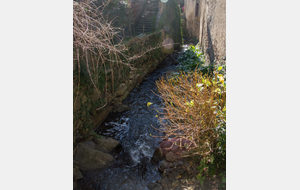 Petit affluent de la Vernassonne au milieu du village