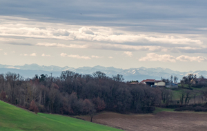 Première vue sur les Pyrénées