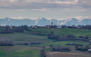 Très belle vue sur les Pyrénées