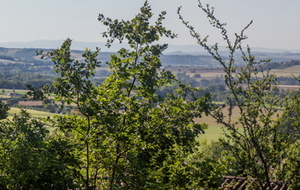 Vue du Tigou sur la basse vallée du Dadou (affluent de l'Agout) 