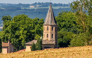 Clocher de Église du hameau de Saint Anatole (commune de Giroussens)