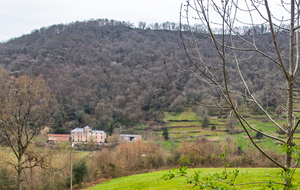 Vue sur la vallée aval du Tarn depuis Le Pounis