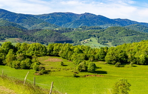 Panorama plein sud le Valier à droite