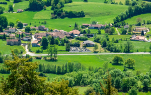 Panorama du sommet du Pouech d'Unjat (sud) : Montels