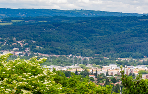 Mazamet encore un peu visible d'Aussillon village