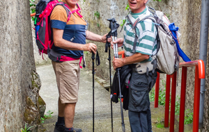 Deux randonneurs heureux !!