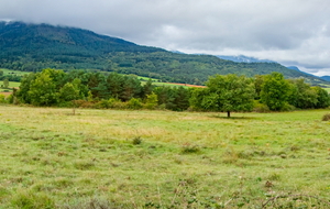 Vue en arrière de la plaine traversée