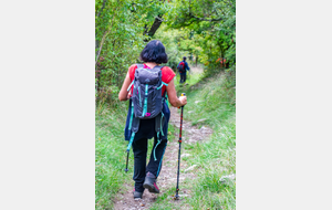 Descente rapide et pentue sur Puivert