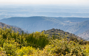 Vue sur la plaine au point 712 m