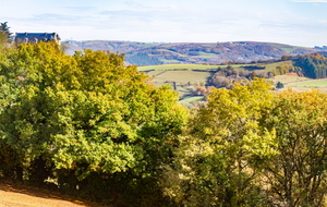 St André et la vallée du Tarn vus de La Salvanié