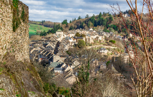 Najac vu du pied du Château