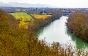 La Garonne et le pont de Saint Julien