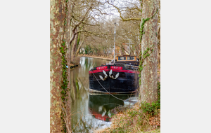 Derniers mètres le long des berges du canal 