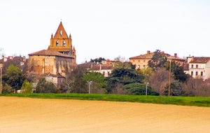 Église Notre Dame de Bouillac vue de Monlaux, 