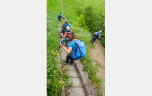 Clermont-le-Fort: descente  sur la rive droite de l'Ariège