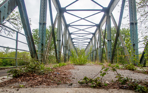 Lacroix-Falgarde: rive droite  pont de fer infranchissable
