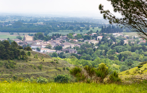 Villeneuve La Comptal vue du Pech Redon