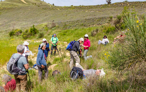 Fin de la pause repas en contrebas de Pech Redon