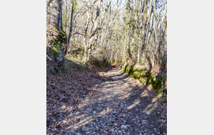 Longue remontée particulièrement pentue à la sortie de Roquefort  (Alt. 460 m)