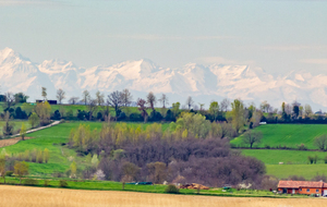 Vue de la montée à Négrier: les Pyrénées ariègeoises, secteur de Castillon en Couserans