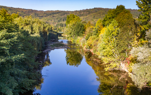 L’Aveyron vu du Pont de la Frégère (D39) 