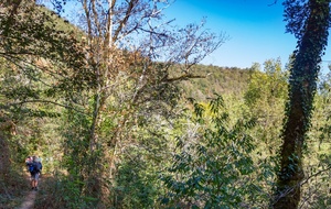 Belle montée au dessus des gorges de l'Aveyron