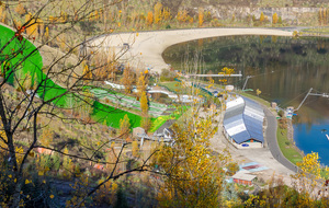 Lac Sainte Marie, sa plage et les installations sportives et ludiques