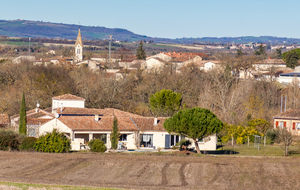 La Bouscarié et Villeneuve sur Vère en second plan