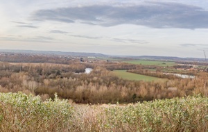 Clermont le Fort :  vue très étendue sur la vallée de l'Ariège