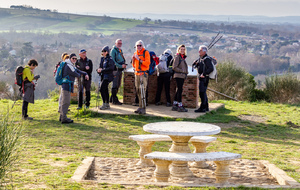 Plateau du Pech: table d'orientation de Venerque 