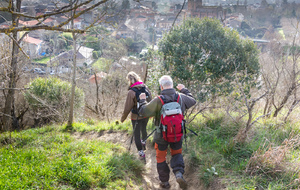 Descente abrupte sur Venerque 