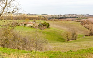 Campagne des coteaux dans la direction de Corronsac