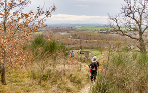 Descente abrupte vers le chemin de la Pouzaque