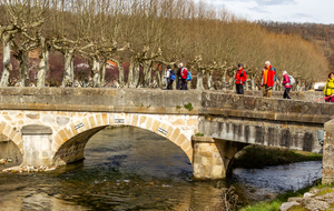 La Bastide sur l'Hers: traversée du pont