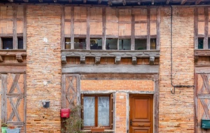 Montgeard: rue de la Bastide, maison à colombage