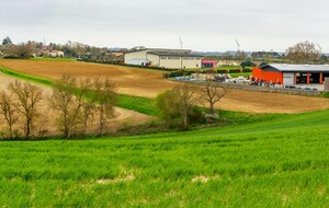 Vue sur Montgeard et sa campagne depuis Laborie