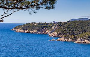 Bandol:  pointe des Termes et pointe d'Alon