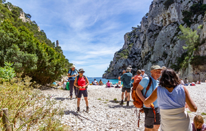 Départ de la plage d'En Vau