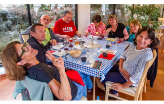 Bandol: Salle de restaurant du VTF , 1er repas du Soir