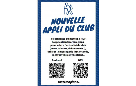 Nouvelle Application du club